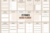 Brand Planner - 22 Pages